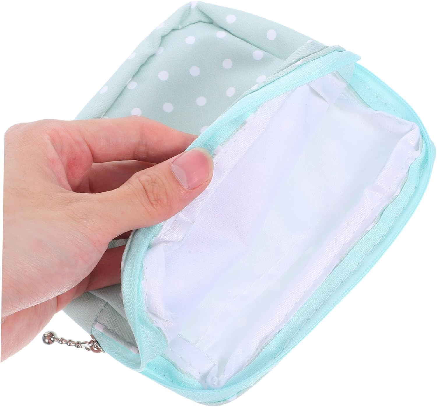 2Pcs Sanitary Pad Storage Bag for Women and Teen Oxford Cloth Menstrual Pouch with Chic Colors Portable Reusable Organizer for Pads Coins and Essentials image number 1