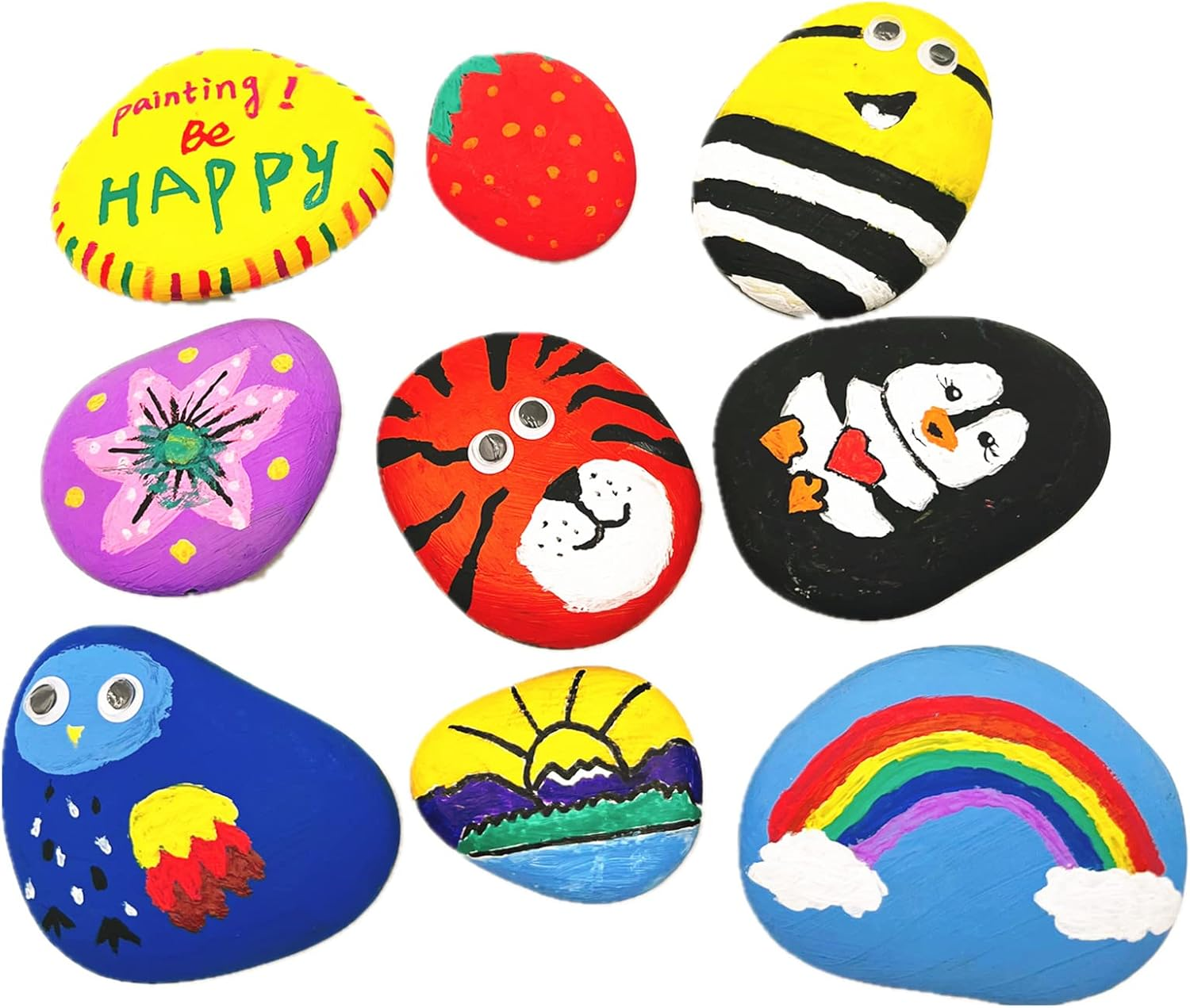 50 PCS Rocks Bulk for Painting, 2"-3" Natural River DIY Rocks Flat & Smooth Kindness Rocks for Crafts, Decoration, Medium Rocks for Painting,Hand Picked for Painting Rocks (Medium) image number 4