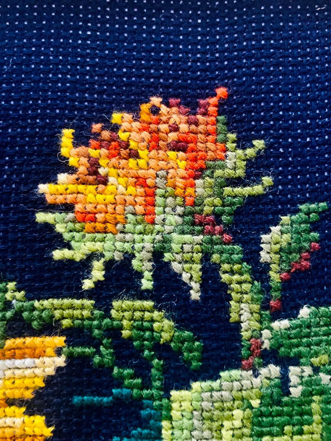 Sunflowers Counted Cross Stitch Kit-9.75X19.75 10 Count image number 3