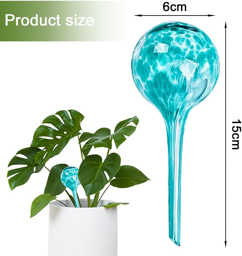 TOMVAES 6 PCS Plant Watering Bulbs,Self-Watering Globes,Garden Water Device Watering Bulbs,15 Cm Self Watering Planter Insert,Glass Plant Watering Devices for Indoor and Outdoor Plants Waterer image number 6
