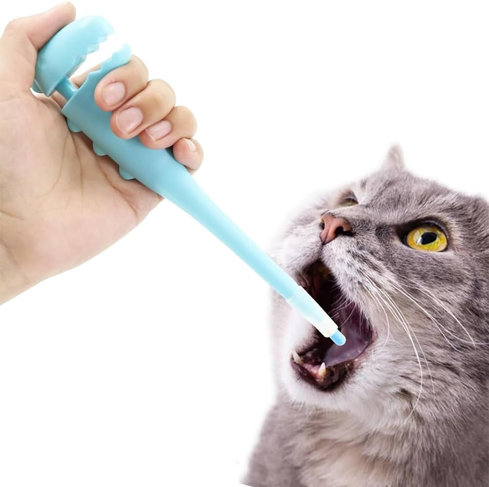HYAVIA 2 Pack Cat Pill Dispenser &ndash; Dinosaur Design, Silicone Tip Medicine Pusher for Cats, Puppies & Small Pets, Reusable & Easy to Clean image number 3