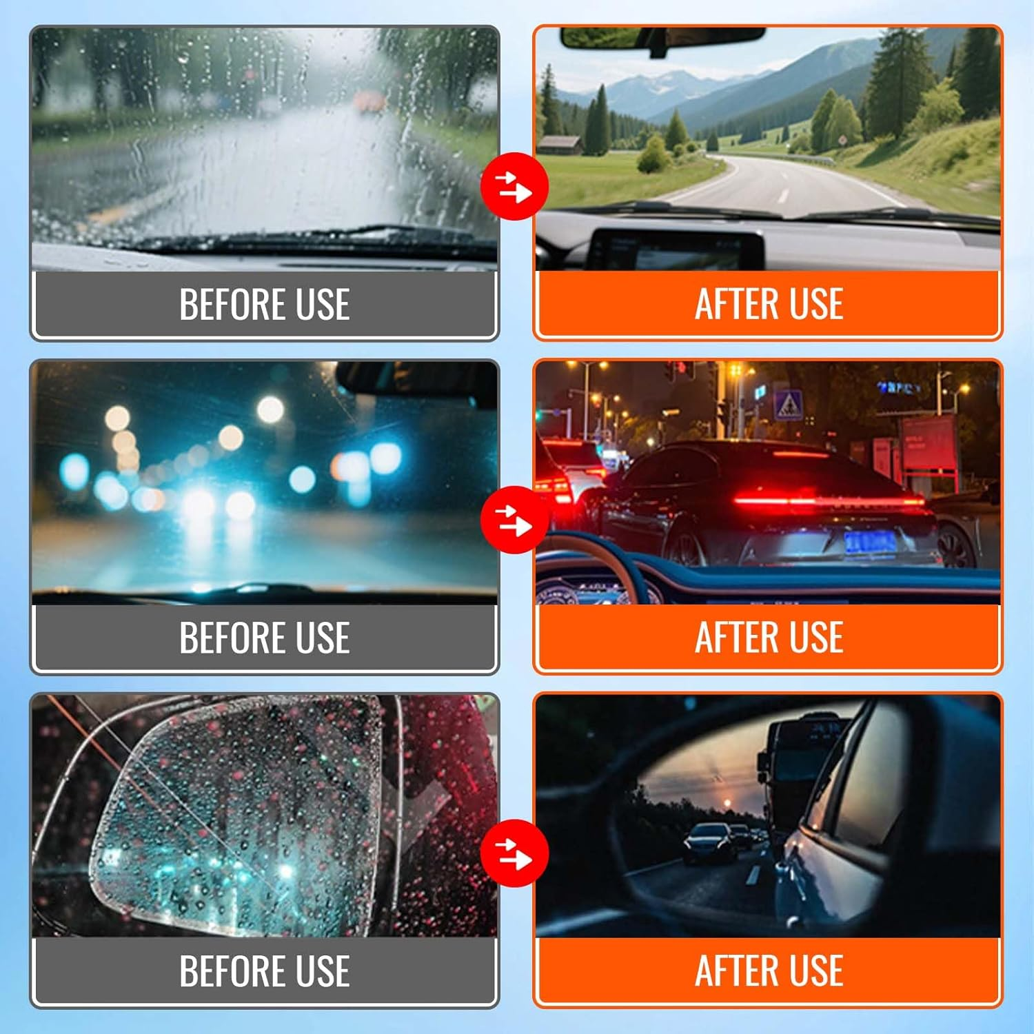 Glass Cleaner Oil Film Remover, Automotive Windshield & Residential Glass Emulsion Cleaner, Enhances Visibility for Safe Driving & Home Use
