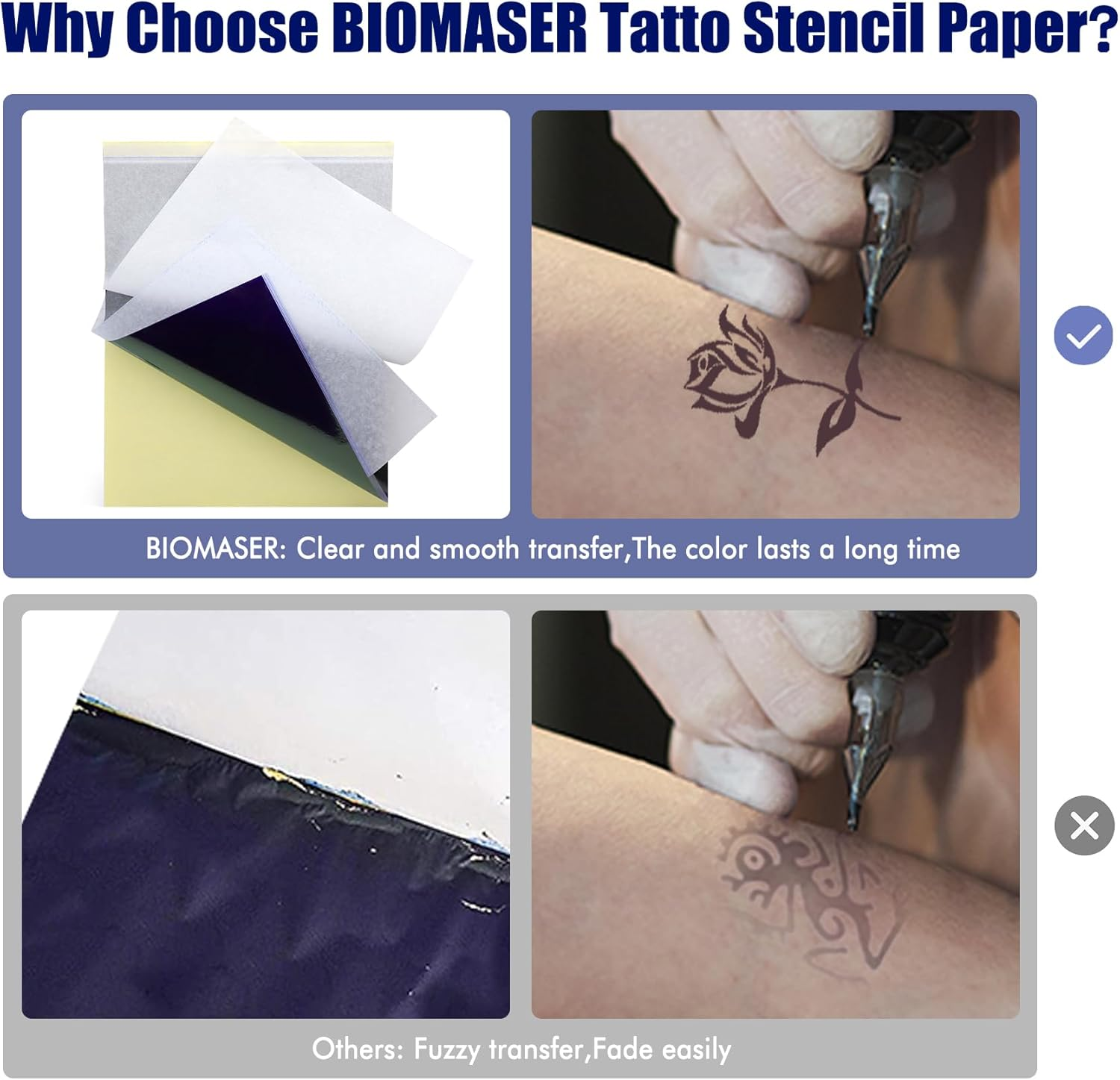 Tattoo Transfer Paper (50PCS) - 120Pcs image number 3
