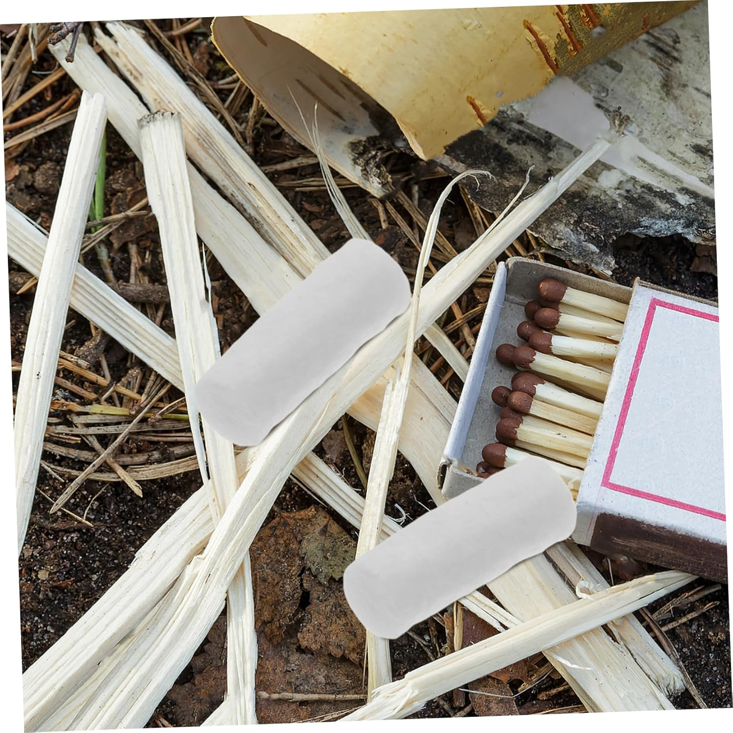 YARNOW 10Pcs Cotton Fire Starter for Outdoor Activities Barbecues Camping Rapid Ignition Portable Design image number 1