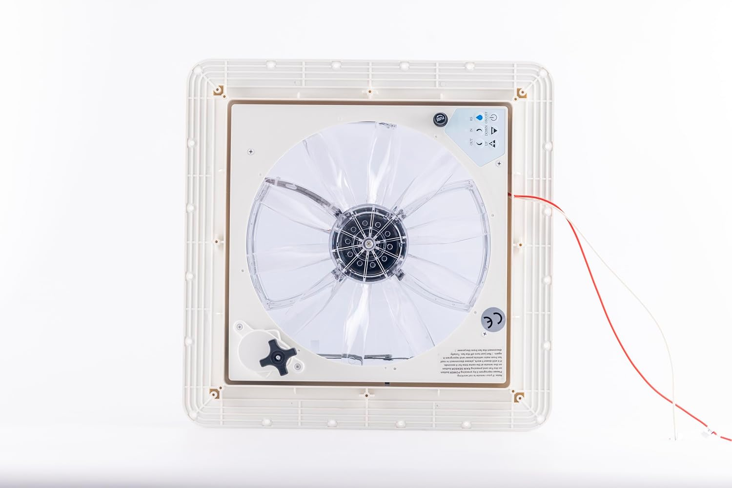 Caravan Roof Vent Fan,40X40Cm,Automatic Rain Sensor,10-Speeds and Reversible Airflow, Remote Control,Campervan Roof Vent Fan image number 6