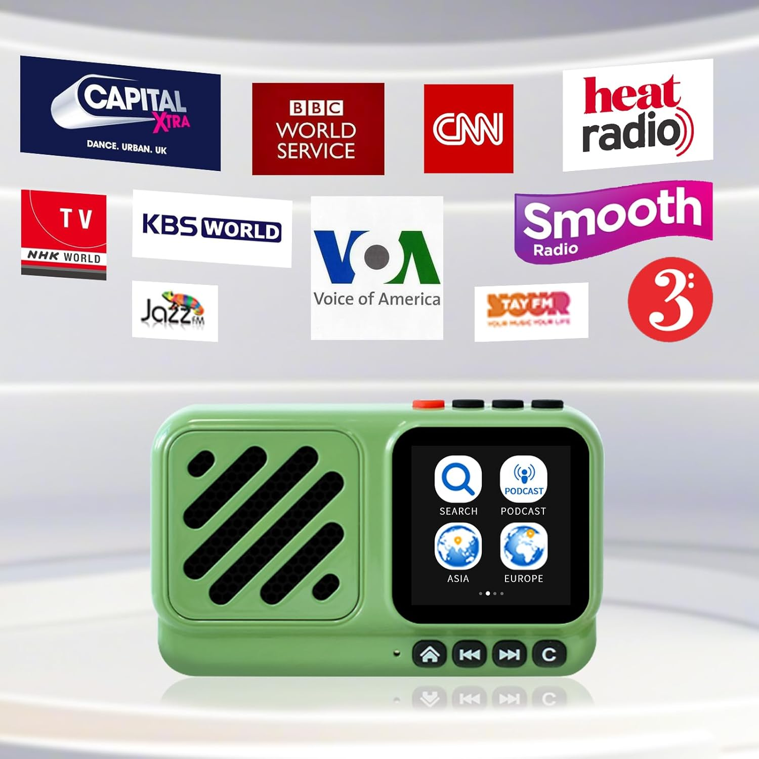 CHOYONG Voyager Bluetooth Speaker Wireless Internet Radio Global Version with Wifi/4G,World Radio Station,Bt5.3, Electronics for Home/Travel/Outdoor Mini Portable Speaker image number 4