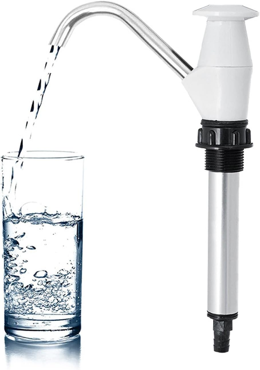 Caravan Sink Water Hand Pump, Hand-Operated Galley Water Pump, Double Action Camping Trailer Motorhome Replacement Pumping Tool, Ideal for Camping Trailer, Motorhome, Work Vehicles image number 1