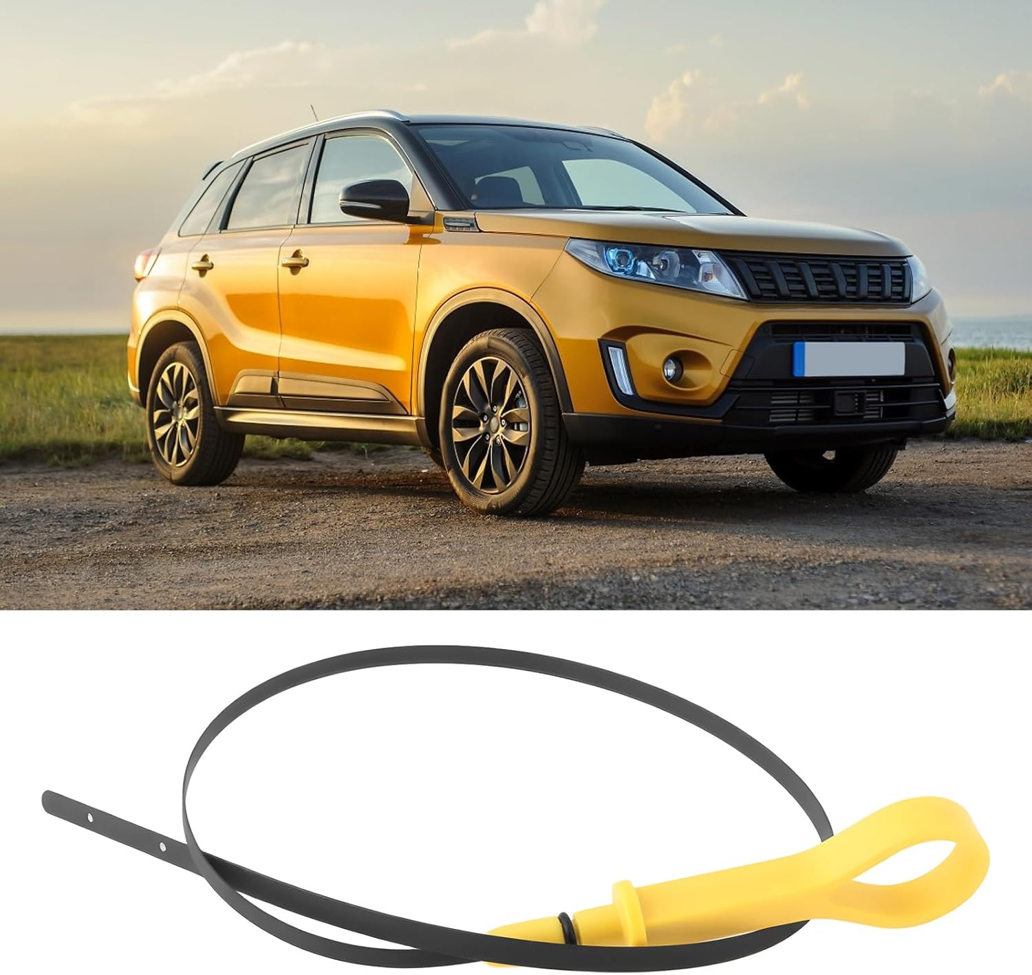 Emsea Car Oil Level Dipstick Length 519Mm Dip Stick Measurer Car Accessory 1691069G01 Compatible with Suzuki Grand Vitara