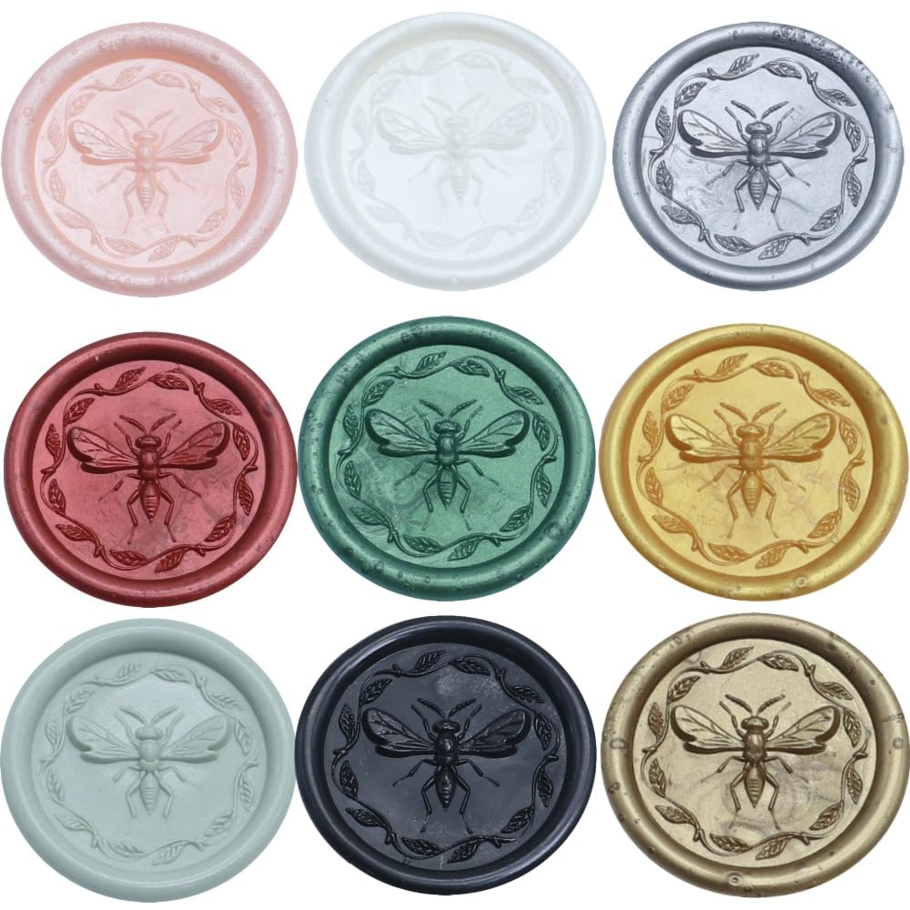 Black Wax Seal Sticks, Atopbb 30Pcs Glue Gun Wax Sealing Sticks for Wax Seal Stamp, Mini Wax Seal Gun Sticks for 0.28'' Glue Gun Wedding Invitations, Cards Envelopes (Black) - Macar Blue image number 2