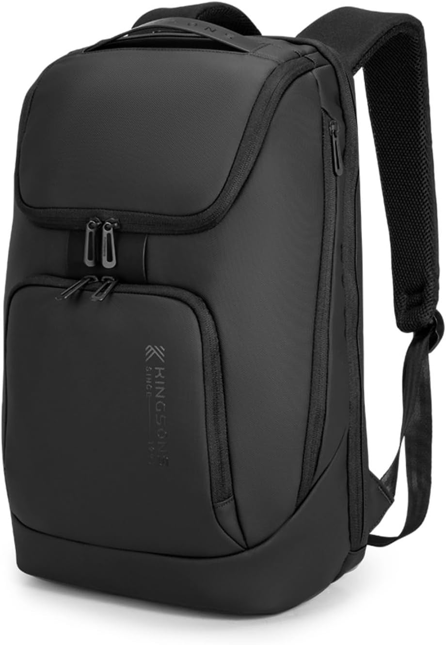 KINGSONS Water-Proof Business Laptop Backpack Luxury and Elegance Men'S Backpack Large-Capacity Modern Rucksack Bags for Men for School Travel Work Fits 15.6 Inch Laptop