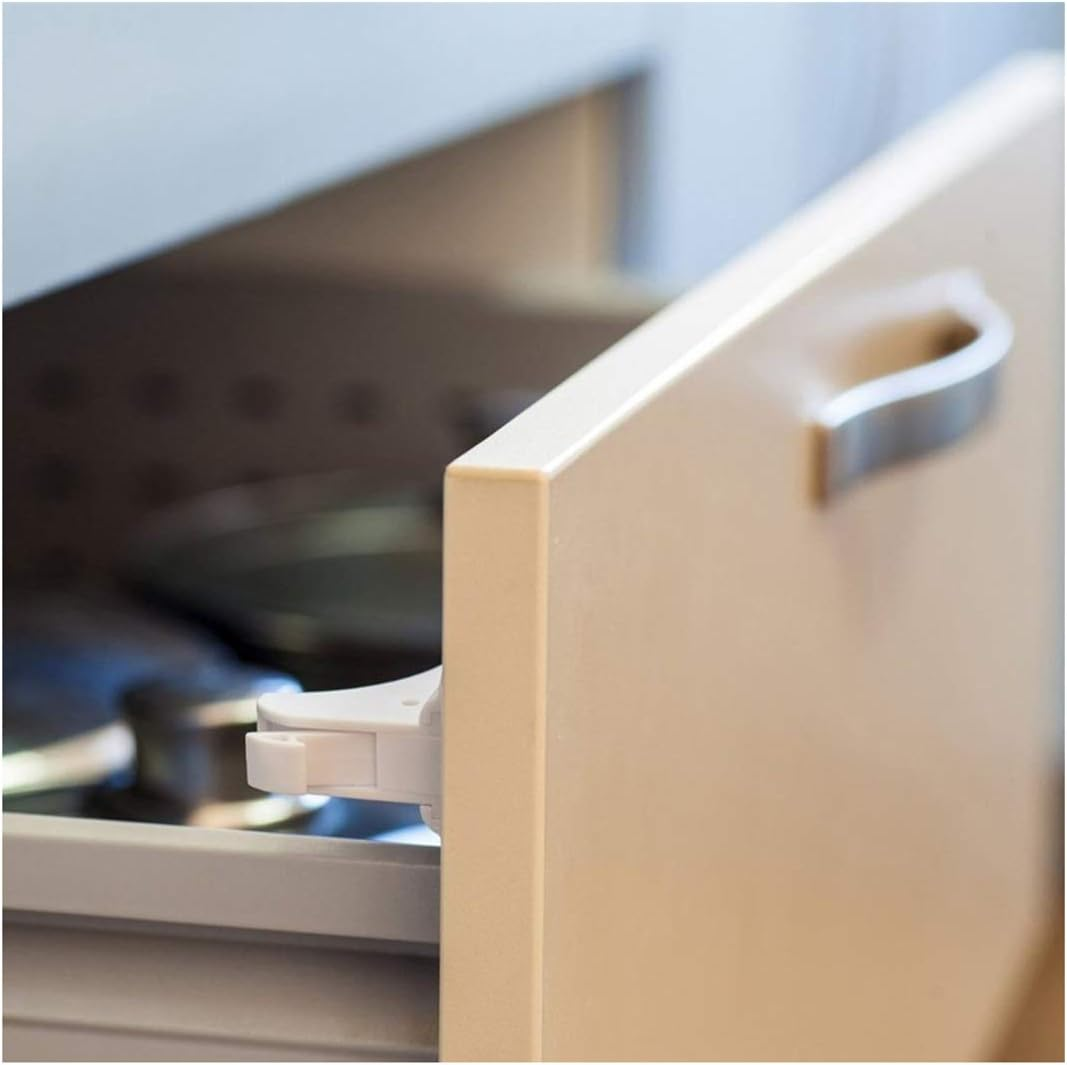 Magnetic Child Safety Cupboard,8 Pack, Locks with 2 Keys, Babyproof Your Cabinets and Drawers, No Drilling or Screws Needed, Includes 1 Child Safety Lock for Knobs image number 5