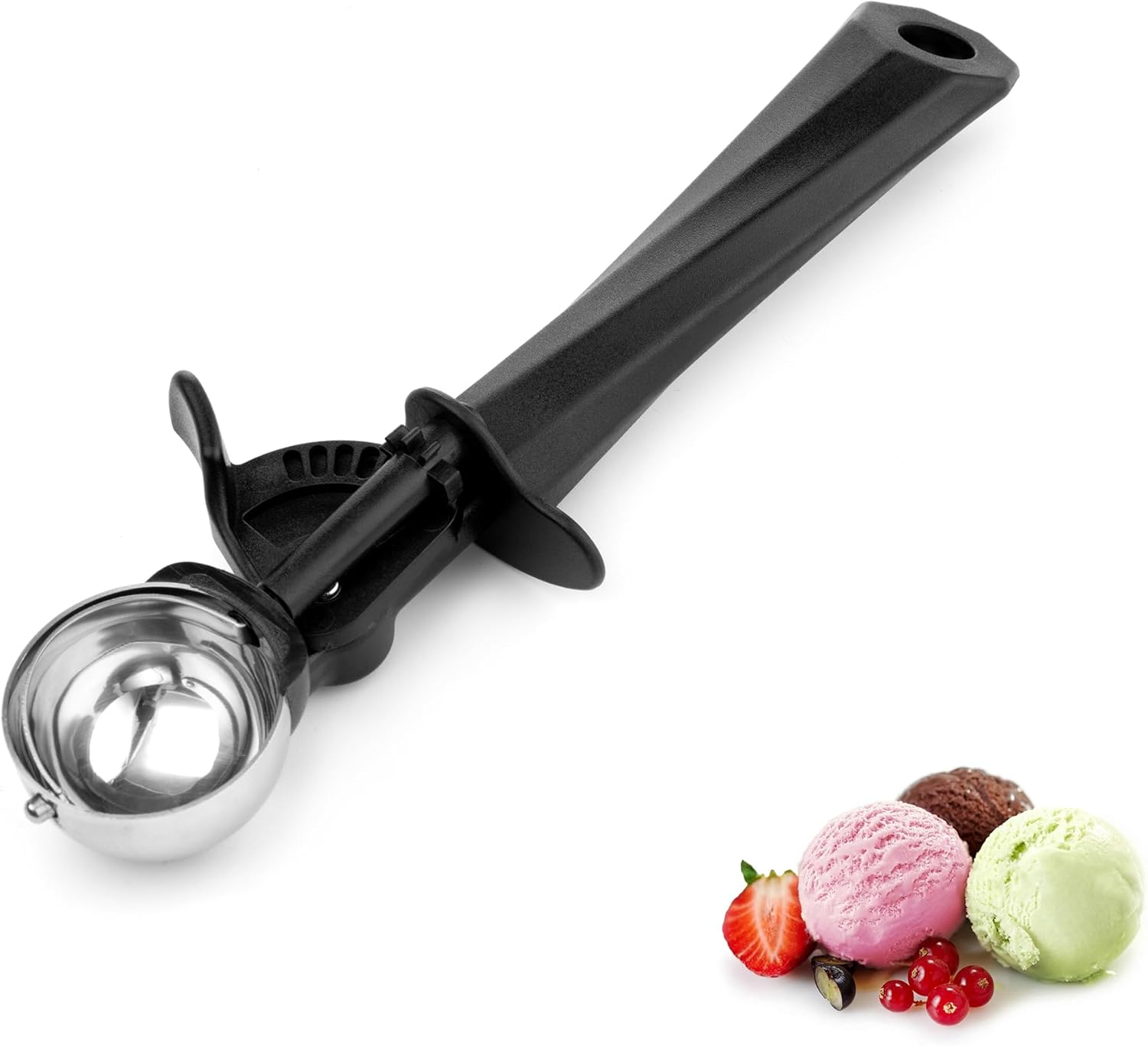 Ice Cream Scoop with Trigger, 2 Tbsp Cookie Scoop for Kitchen, 42Mm Melon Baller Scoop for Portion Control Scoop Cookie Dough Cupcake Batter Ice Cream