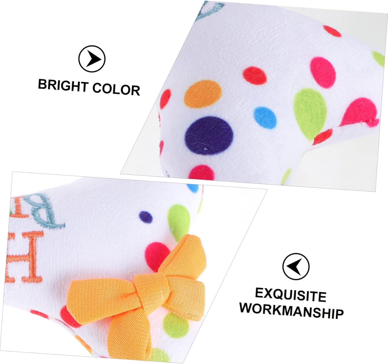 Hohopeti Dog Birthday Plush Toy Cute Party Supplies Squeaky Dog Toy for Chewing and Fun Present image number 4