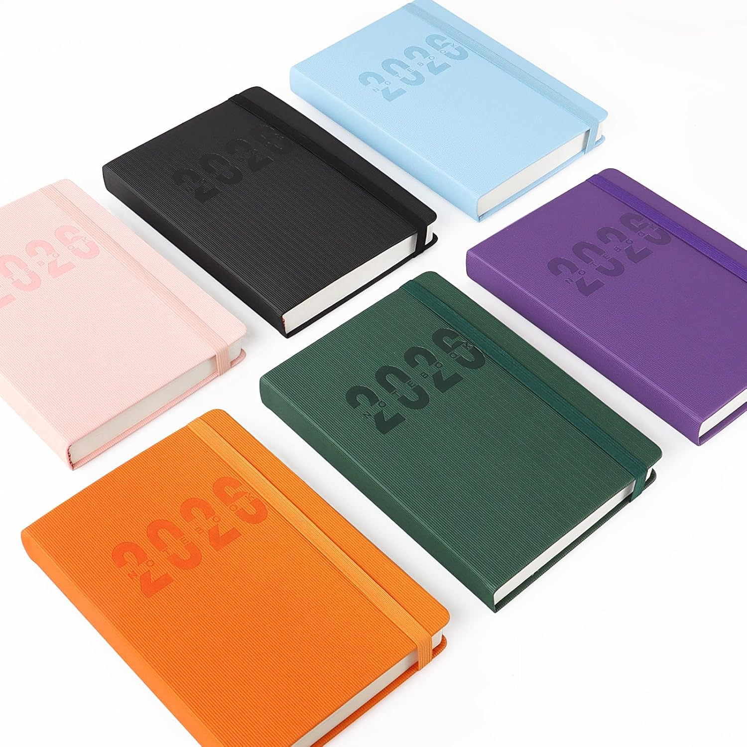 JUNART 2026 Academic Diary A5 Daily Planner from Jan. 2026-Dec. 2026 Weekly & Monthly Diary,Schedule Planner,Teacher Planner with Elastic Strap Pen Loop(Orange) - Green-2026 image number 7