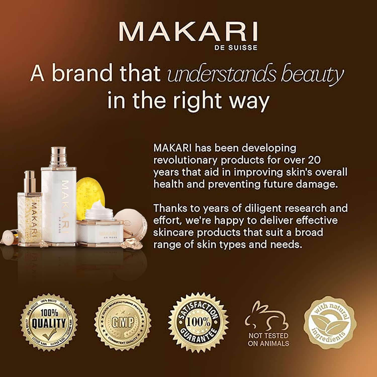 Makari 24K Gold Lightening Soap - with Omega 3 & Probiotic - Great for Removing Scars, Strech Marks, Dead Skin Cells and Rejuvenation Leaving the Skin Smooth image number 2