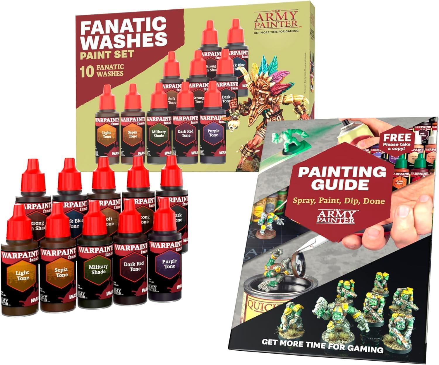 The Army Painter Warpaints Fanatic Acrylic Washes Paint Set, Multicolor, 18 Ml (Pack of 10) image number 6