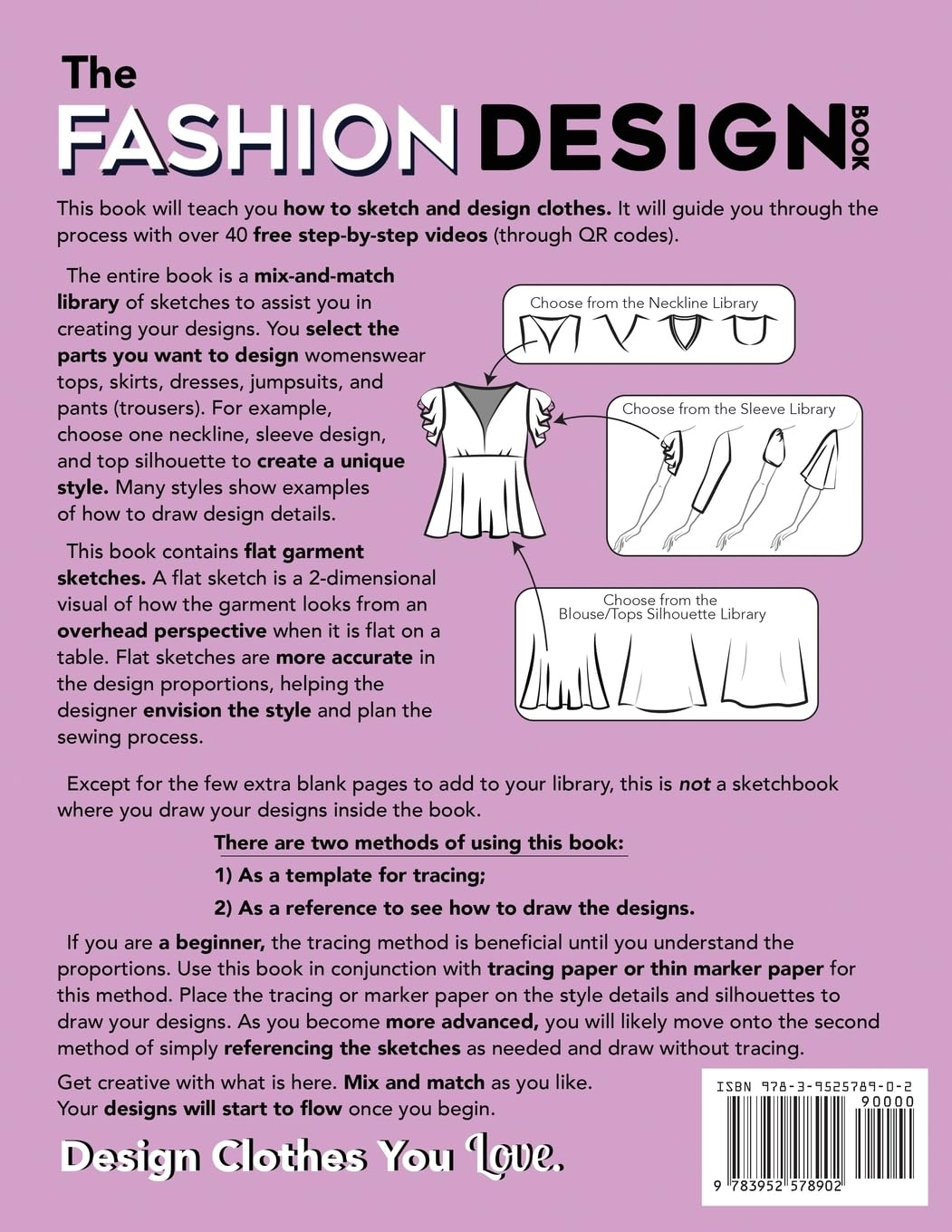 The Fashion Design Book: a Library of Silhouettes & Style Details for Drawing Flat Fashion Sketches image number 1