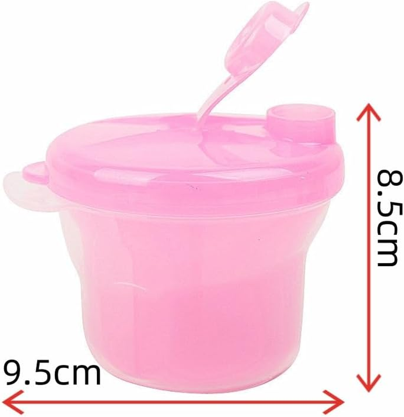 Milk Powder Dispenser Formula Storage Container Pink Portable for Outdoor Travel, Milk Powder Storage Container image number 3