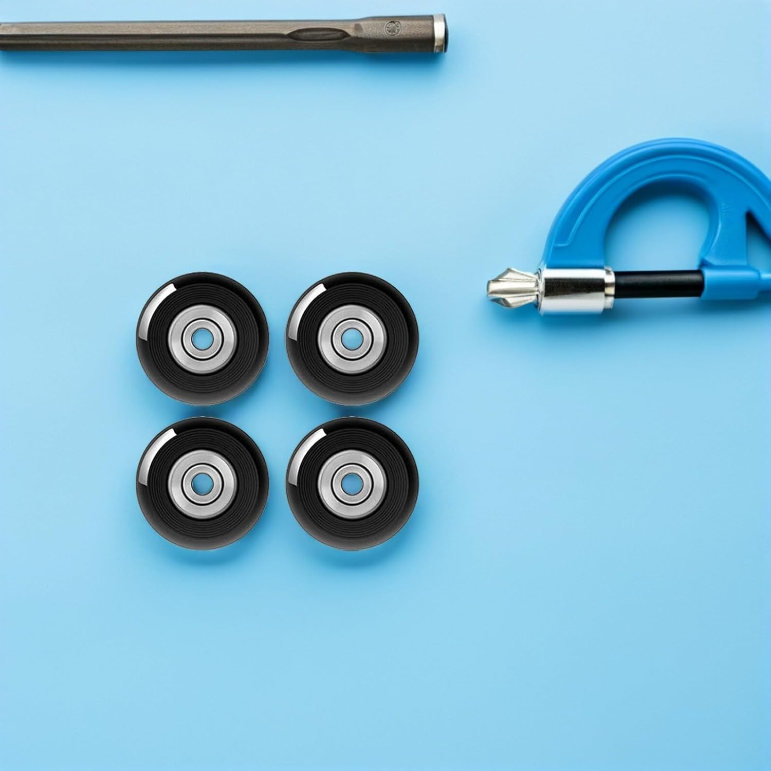 CALLARON Replacement Wheels for Luggage Rubber Suitcase Wheels Bearings Repair Kit for Travel Suitcases image number 2