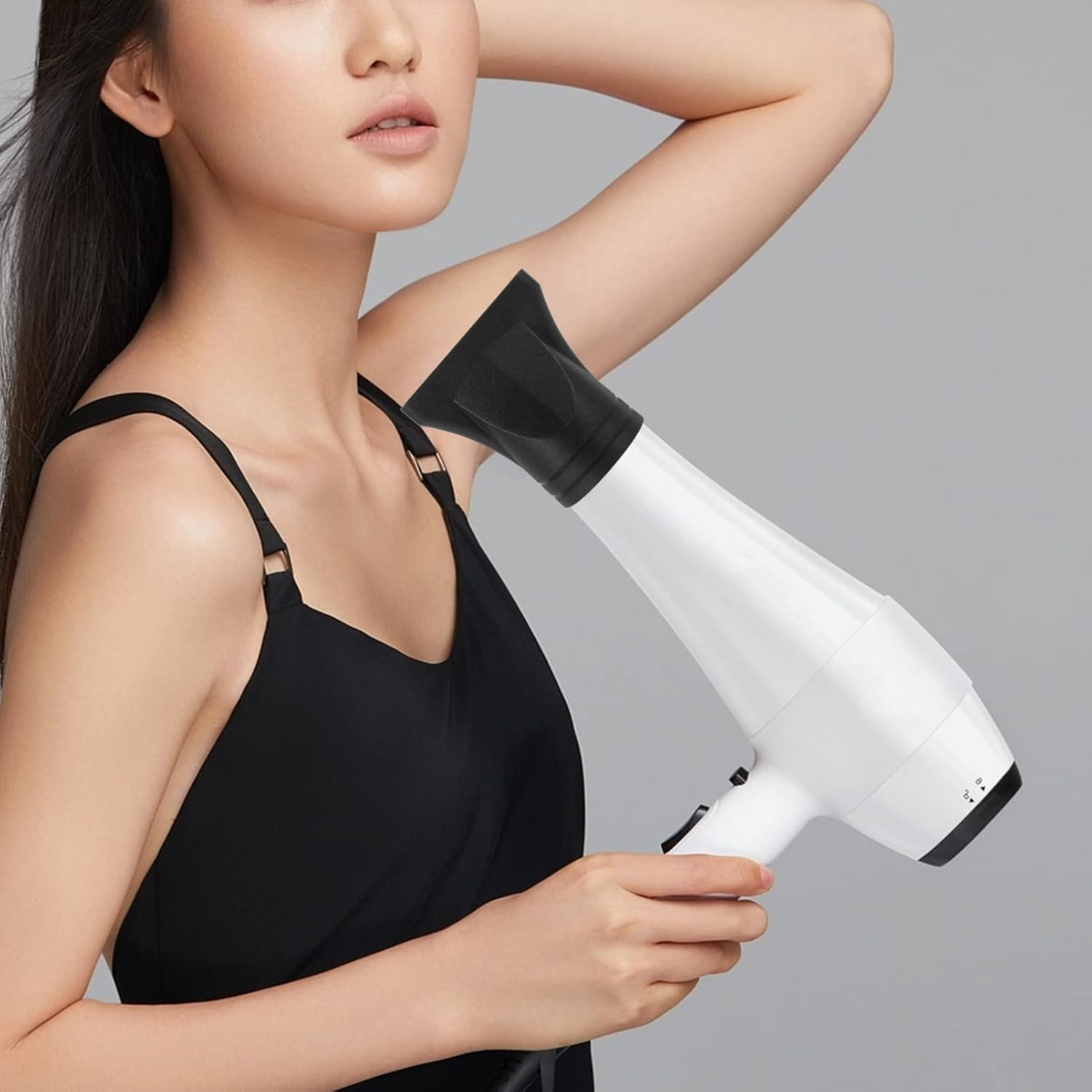 Homoyoyo 3Pcs Concentrator Nozzle for Hair Dryer Black Hair Dryer Concentrator Attachment for Home Professional Salon Hairdressing Blow image number 2