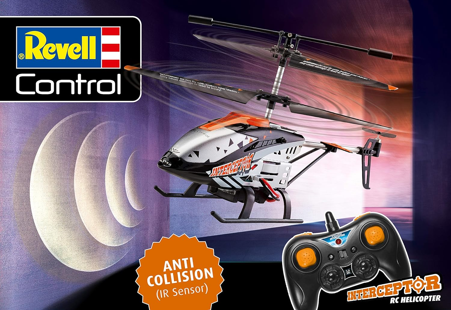 Revell Interceptor 23817 Remote Control Model Helicopter, Multicolor image number 4