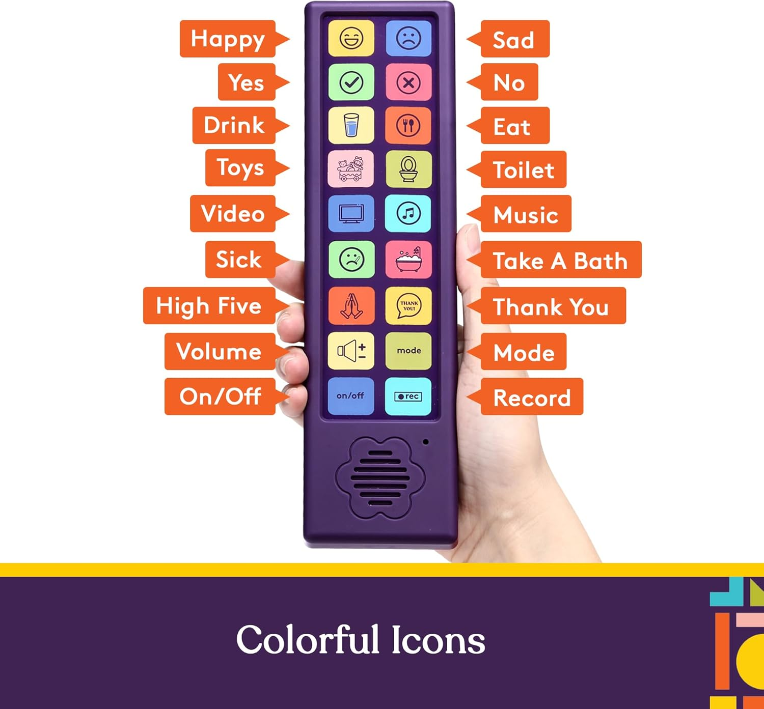 Special Supplies AAC Communication Device for Speech Therapy, Talker Buddy Communication Device for Non Verbal Kids & Adults, Autism Talking Aids for Home or School, Travel Bag, Recording Option image number 2