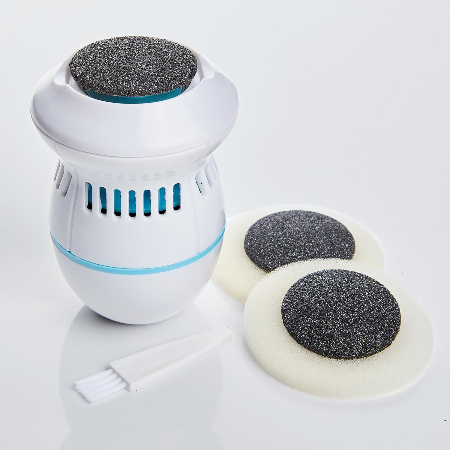 3 PAGEN Electric Callus Remover with 2 Attachments & 2 Speed Levels - Foot Care Device & Pedicure Kit for Callus Removal - Gentle & Clean - Includes Collection Container - Battery Operated image number 6