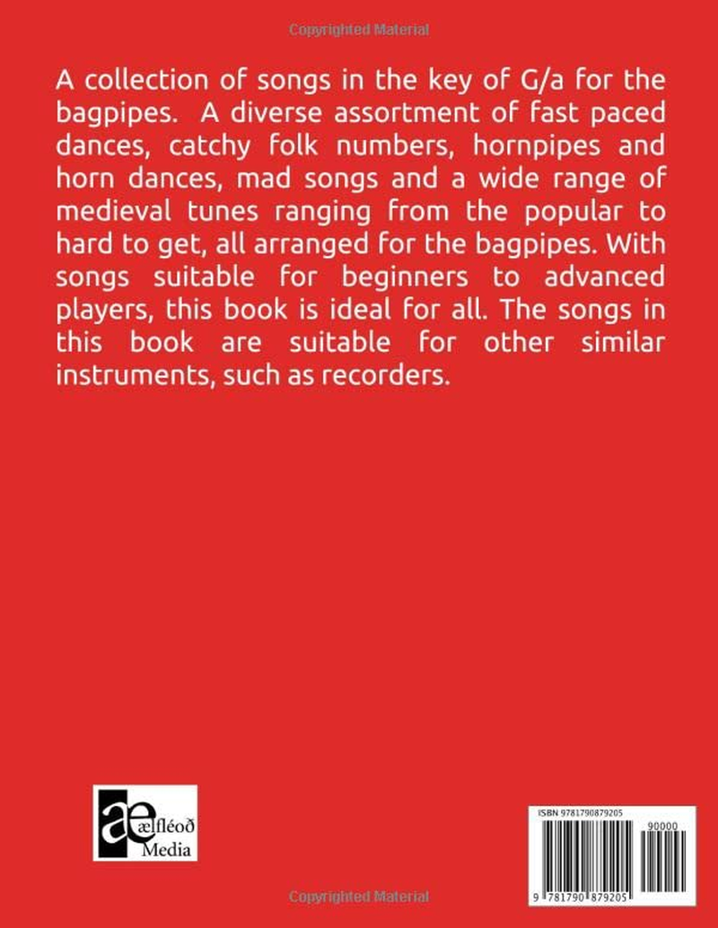 Codex Angel&thorn;&eacute;oda: 60 Traditional English Tunes for the Medieval and Renaissance Bagpipes (G/A Edition) image number 1