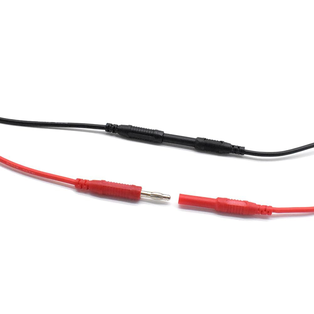 4Mm Multimeter Test Lead Extension, Male to Female Connector, Banana Plug to Crocodile Leads Probes, Plug Cable Test Lead Wire Cable Set(2Pcs) image number 3