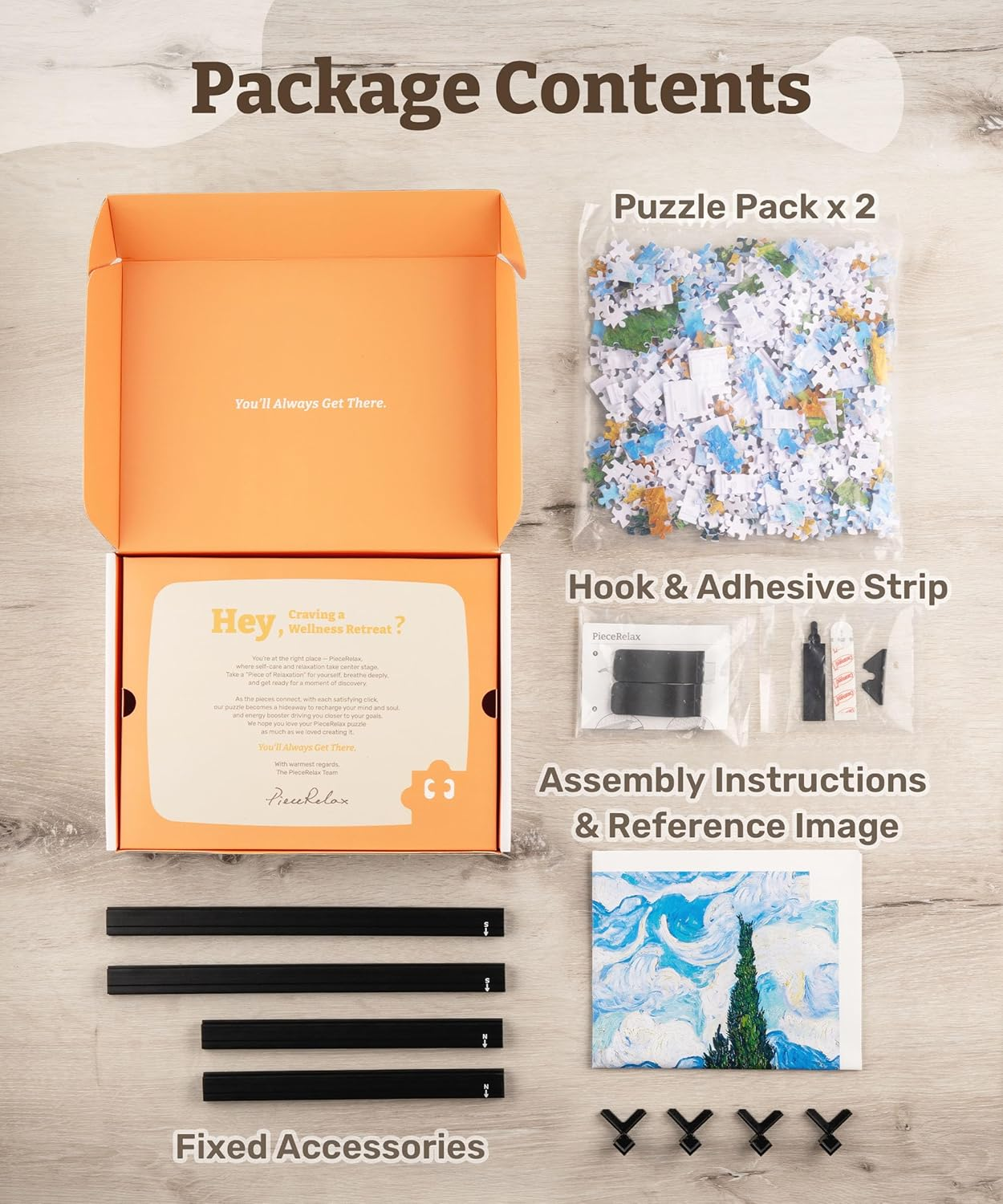 Piecerelax Canvas Wall Art Puzzles for Adults - Away from the City - Tranquil Summer Beach Unique Gift & Home D&eacute;cor with Plastic Jigsaw Puzzle Artwork for Living Room Bedroom [HN1316]