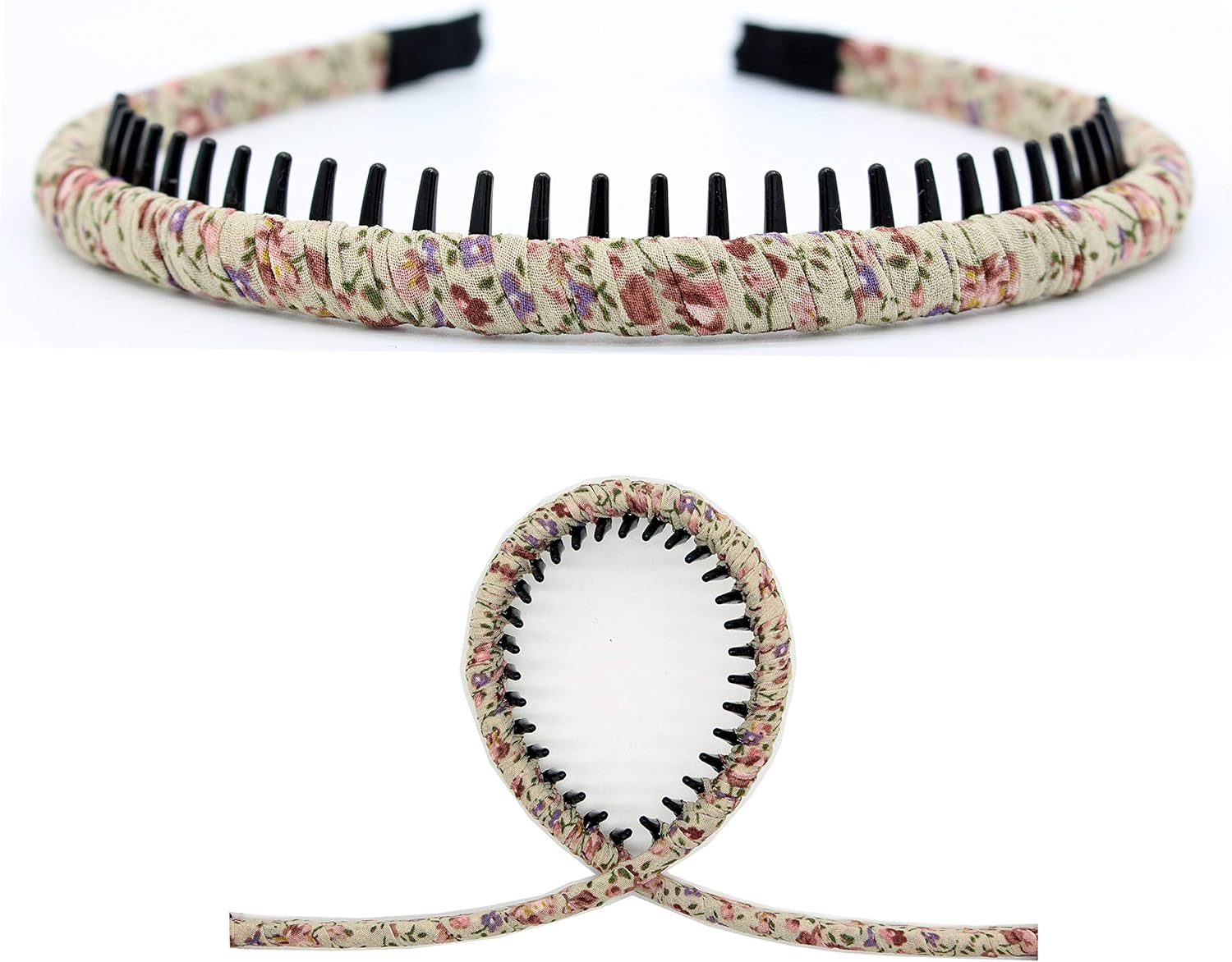 Fashion Hair Accessories Comfy Short Headband Hair Hoop Teeth Comb Hairband Hair Band Non-Slip Headbands for Women Girl(4 Color) - Multi-Colored-001 image number 3