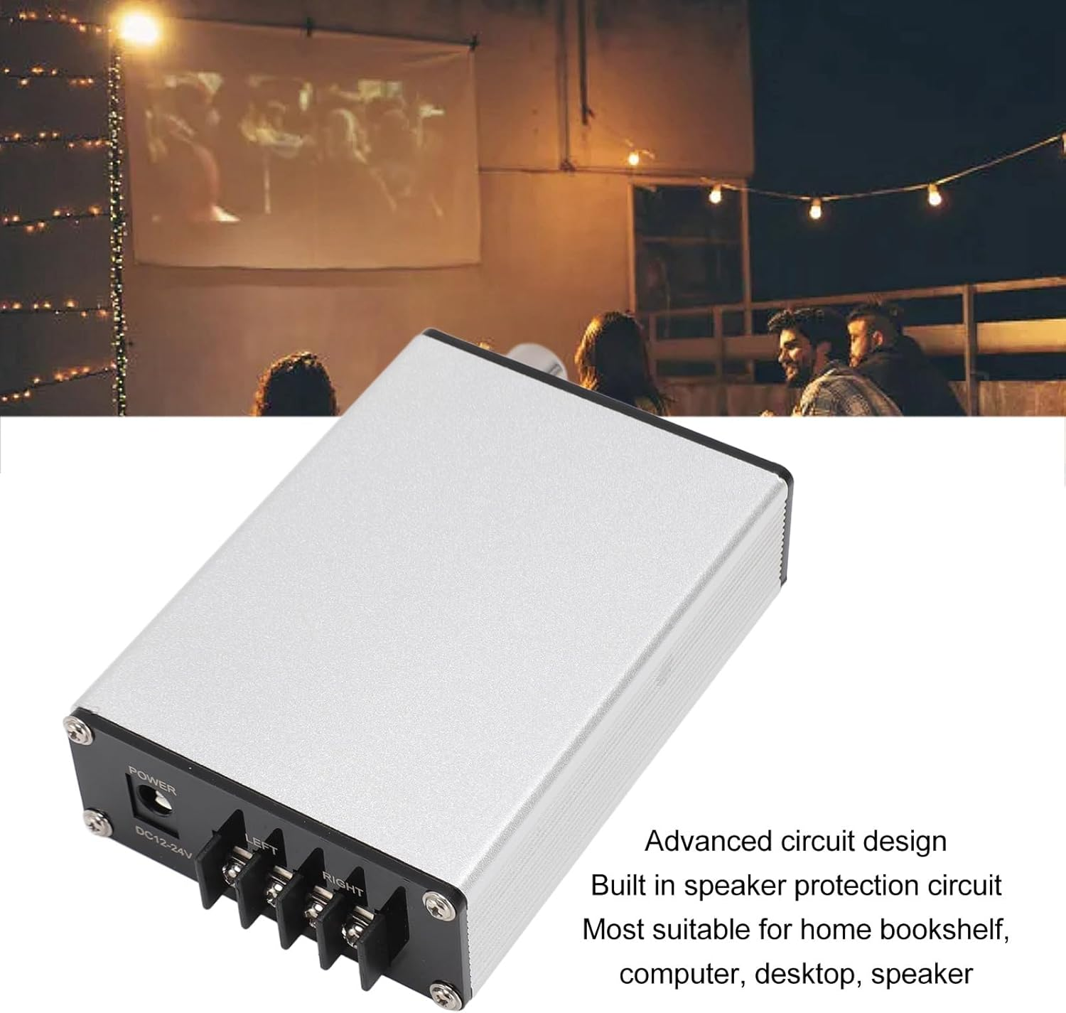 XH M541 Subwoofer Amplifier for Home Theater, Dual Channel Audio Power Amp, 60W plus 60W Stereo Audio Amplifier with TPA3116D2 Core Technology image number 1