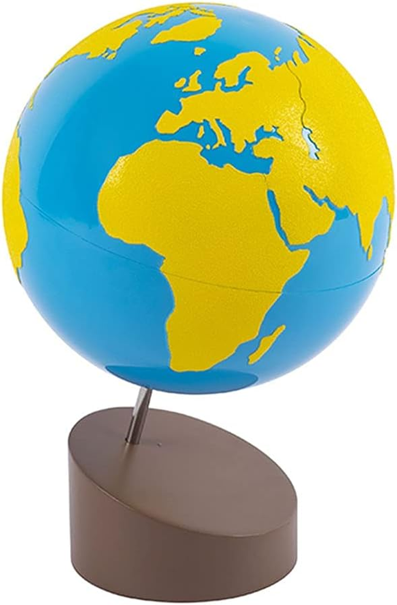 Kghios Montessori Globe of the Continents Science and Cultural Geography Materials Continental Globe and Sandpaper Globe Early Education Teaching Aids Toys image number 6