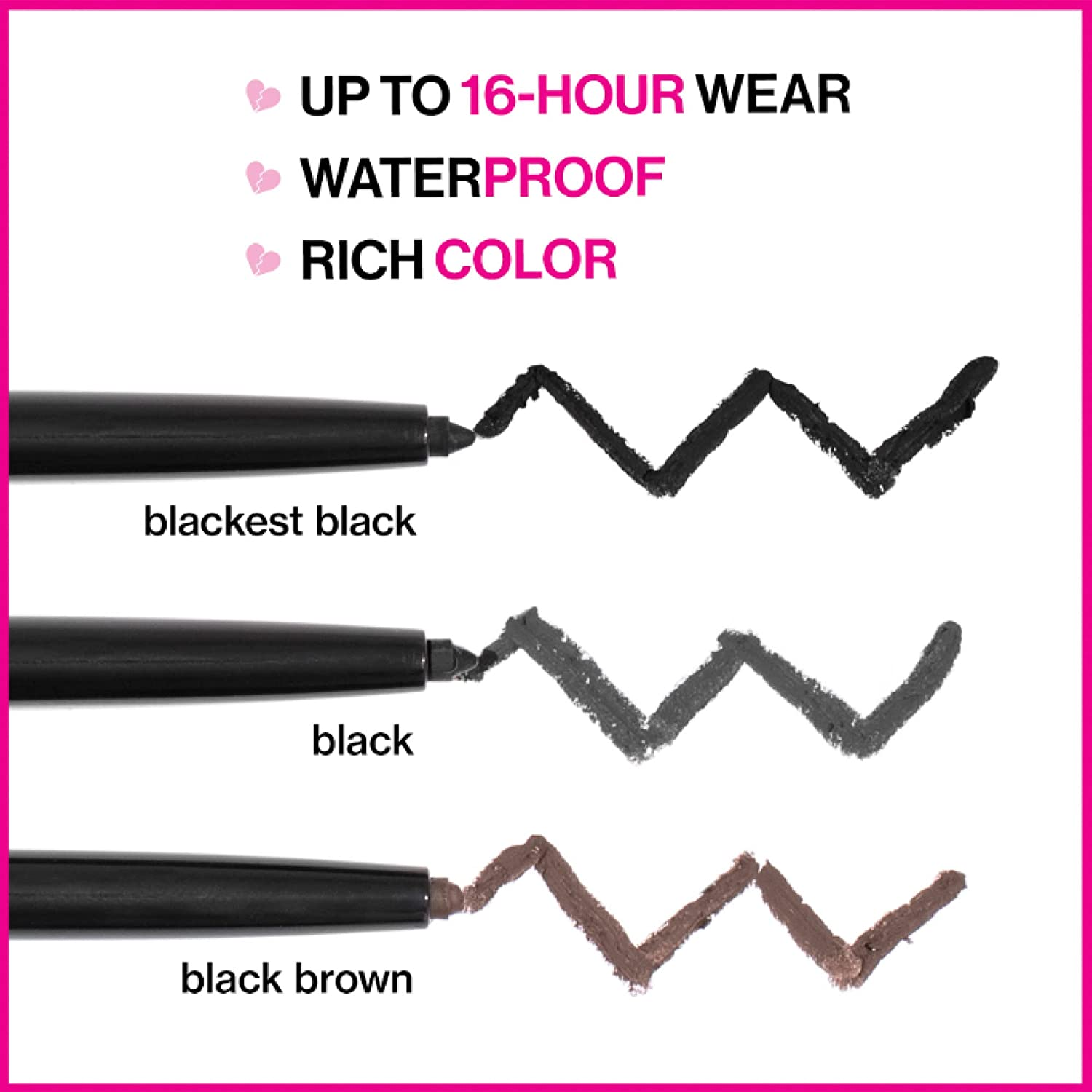 Wet N Wild Mega Last Breakup-Proof Retractable Eyeliner, Blackest Black image number 6