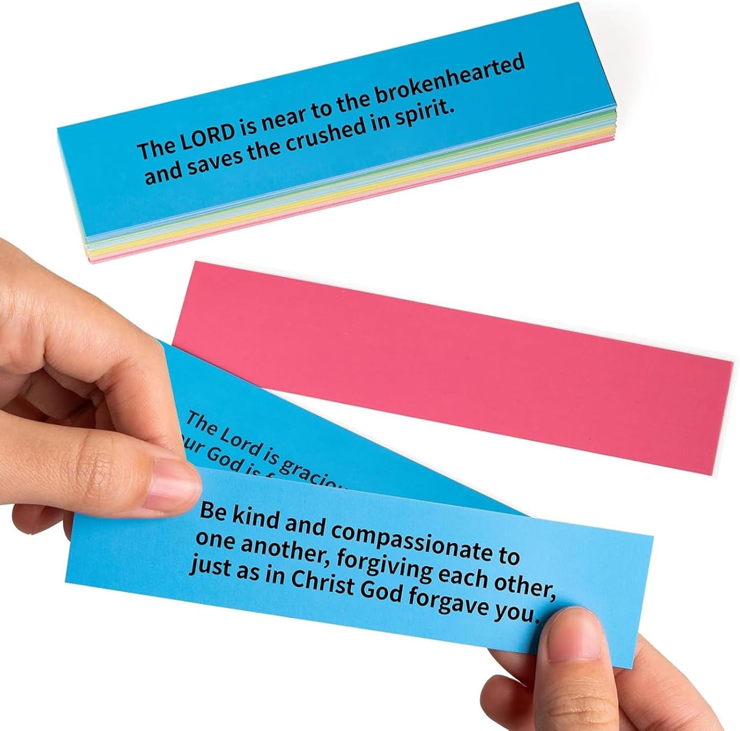 Bible Verse Jar - Colorful Bible Verses | Religious Cards Notes Color Coded Baptism Keepsake Easter Christmas Mother'S Day Men Youth image number 4