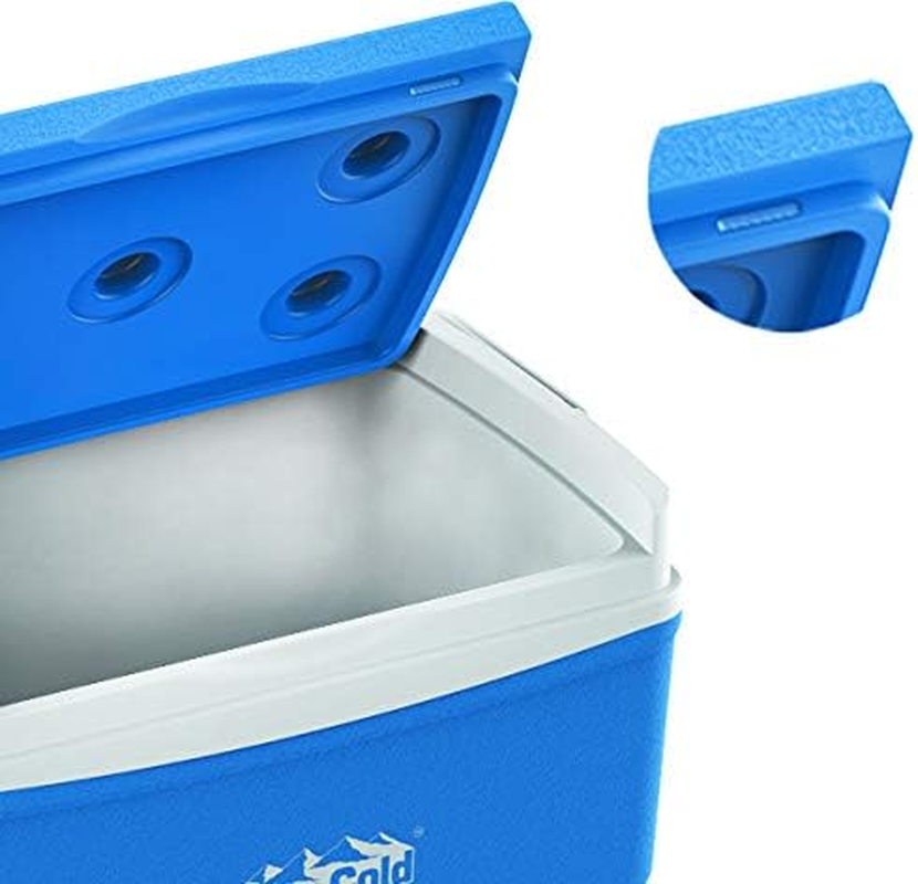 Duramax Picnic Icebox 30L, High Performance Cool Box with PU Insulation, Portable Cooler, 3 Days of Ice Retention, Easy Carry Handle with Secure Lid Locking, Durable Cooler Box, Light Blue image number 5