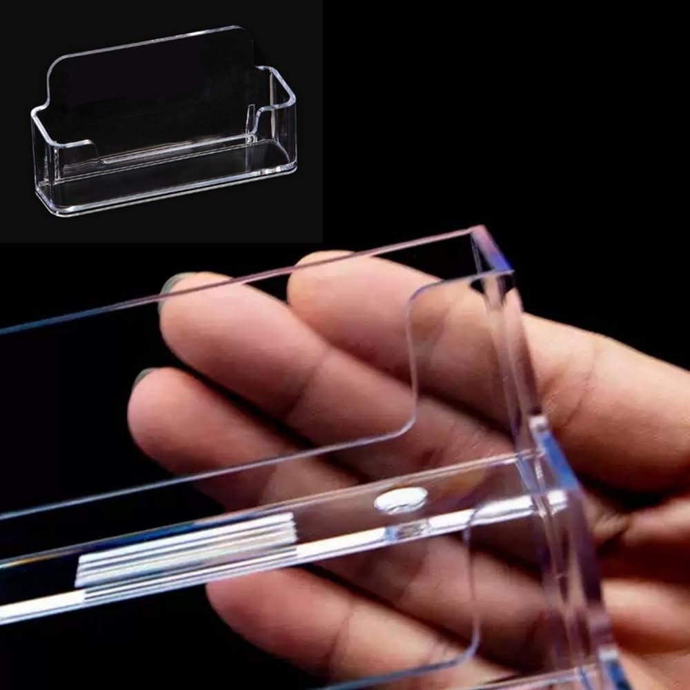 8Pcs Acrylic Cards Holder,Business Card Holder Desktop Business Card Holder Display Business Card Stand Desktop Business Card Display Holder image number 3