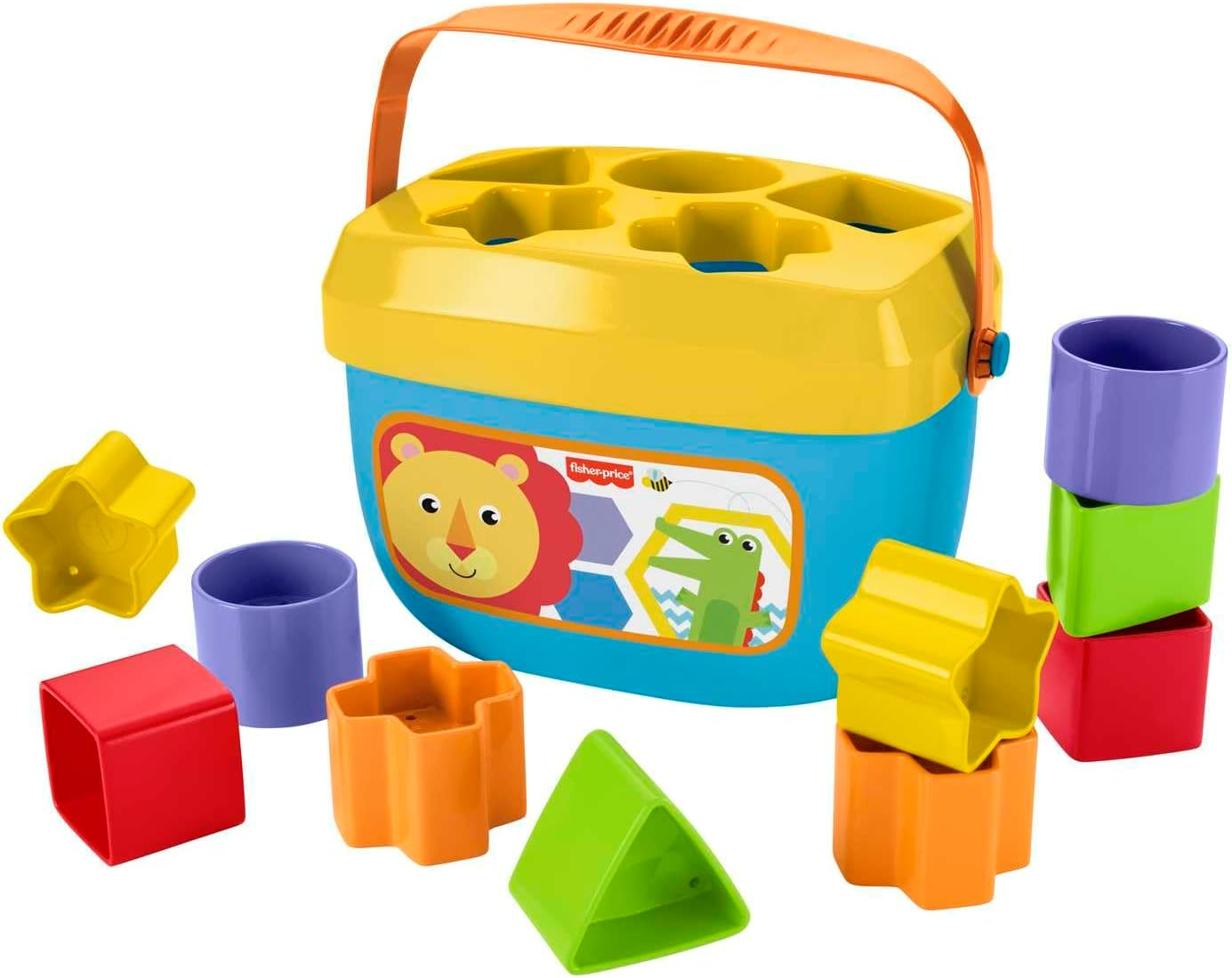 Fisher-Price Stacking Toy Baby&rsquo;S First Blocks Set of 10 Shapes for Sorting Play for Infants Ages 6+ Months image number 2