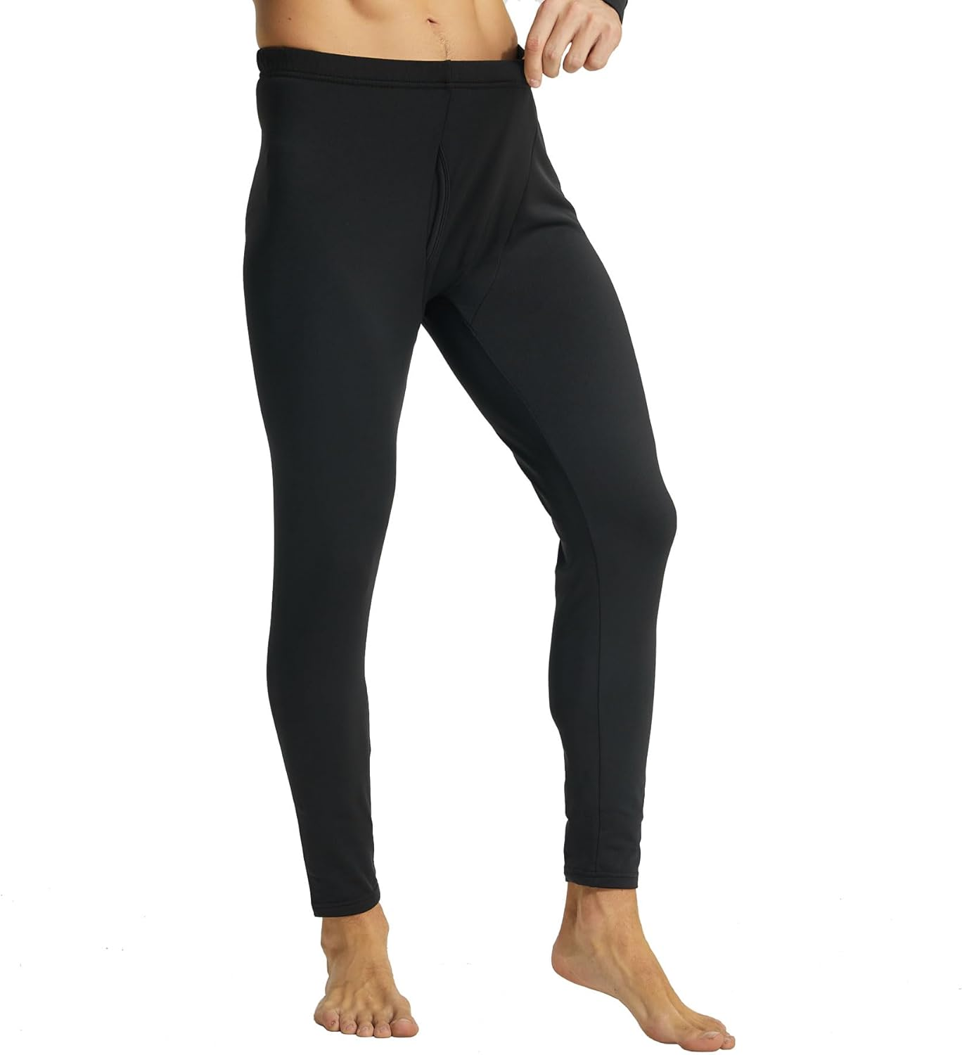 2 Pack Mens Thermal Long Johns Thermal Underwear for Men Soft Base Layer Thermal Pants Winter Warm Bottoms for Cold Weather image number 5