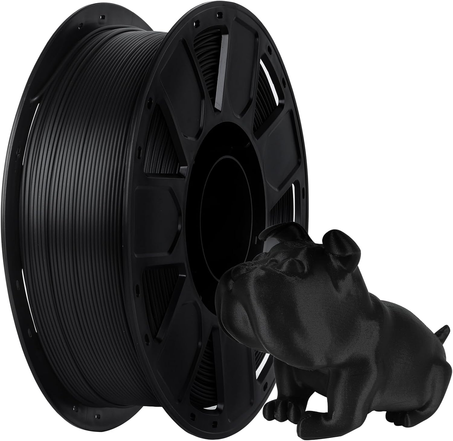 Creality 2 Kg Black & White PETG 1.75Mm Filament, 3D Printer Filament Bundle, Excellent Toughness High Precision, Odorless Non-Toxic Moistureproof, Glossy, Accuracy +/- 0.02Mm