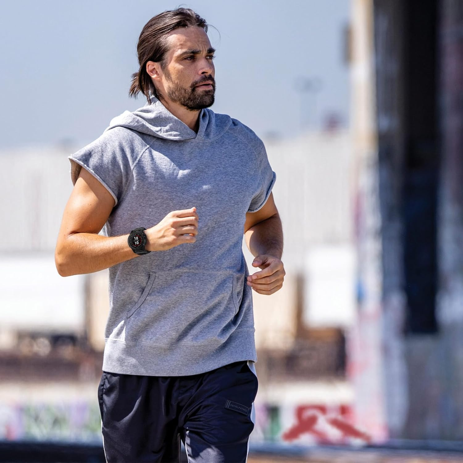 Nylon Elastic Band for Garmin Fenix ​​8 47Mm/Fenix ​​7/Fenix ​​6/Fenix ​​5/EPIX Pro 47Mm, Adjustable Woven Ballistic Nylon Webbing Wrist Strap for Garmin Fenix ​​8 47Mm, Unisex image number 4