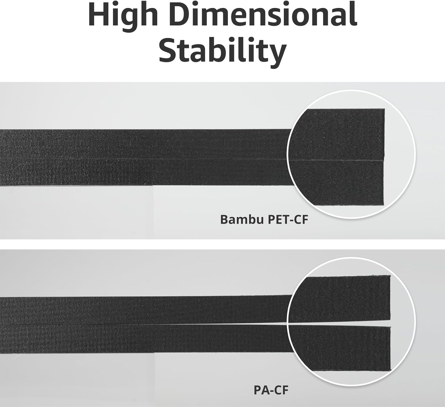 Bambu Lab PET-CF 3D Printer Filament, Low Moisture Absorption 1.75Mm 3D Printing Filament, High Dimensional Stability & Exceptional Thermal Resistance 3D Print Material with Reusable Spool, 1Kg Black image number 2