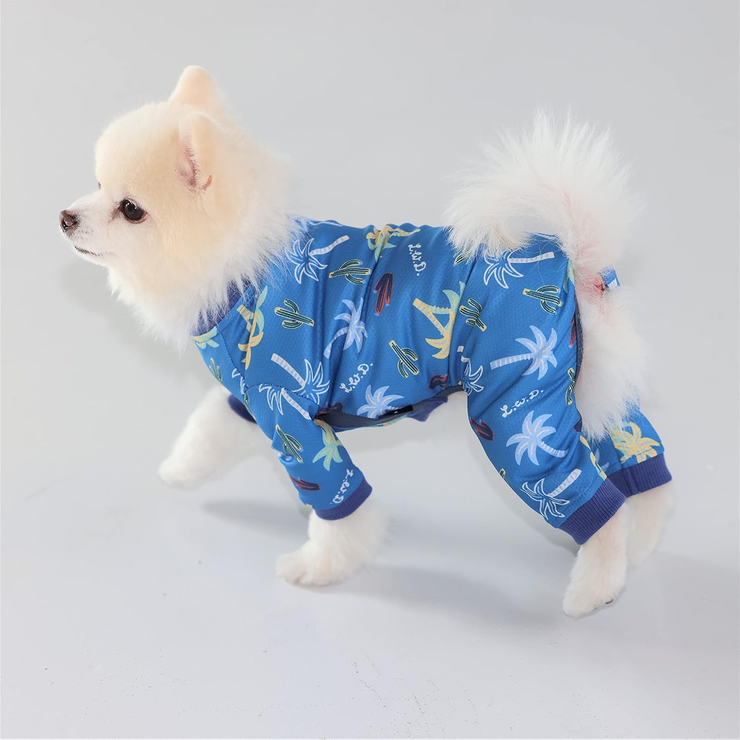 Dog Life Bug Guard Suit Aloha Blue Dog Large image number 1