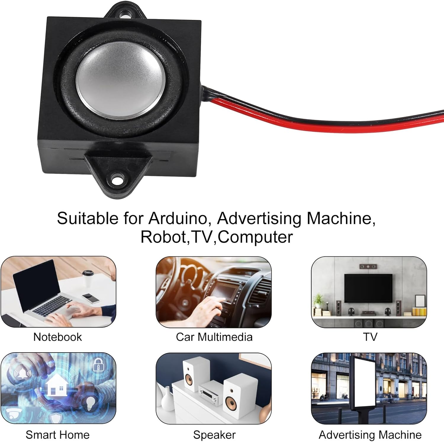 4Pcs 3W 4 Ohm Mini Loudspeakers 3 Watt JST-PH2.0 Interface Micro Speaker for Arduino, Small Electronic Projects, Advertising Machines, LCD TV Monitors image number 1