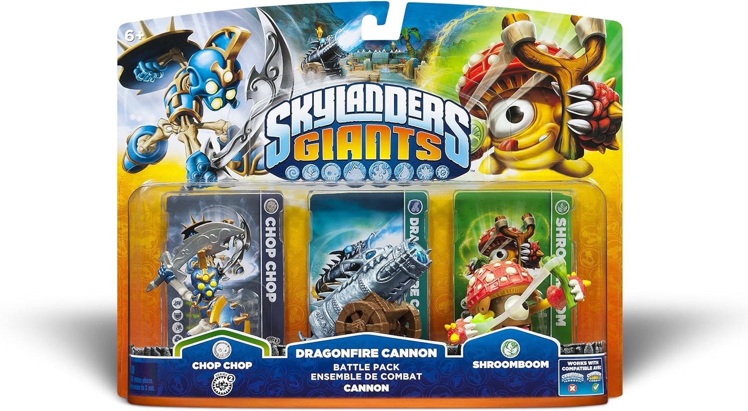 Skylanders Giants Battle Pack 1: Chop Chop - Dragonfire Cannon - Shroomboom image number 1