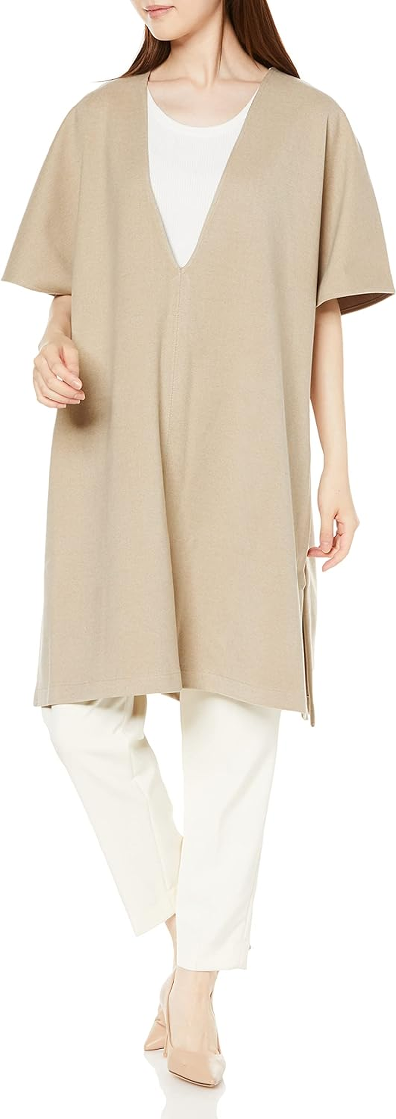 Bonjour Sagan 22-000141#01/F Women'S Tunic, Beige, One Size Fits Most, Beige image number 3