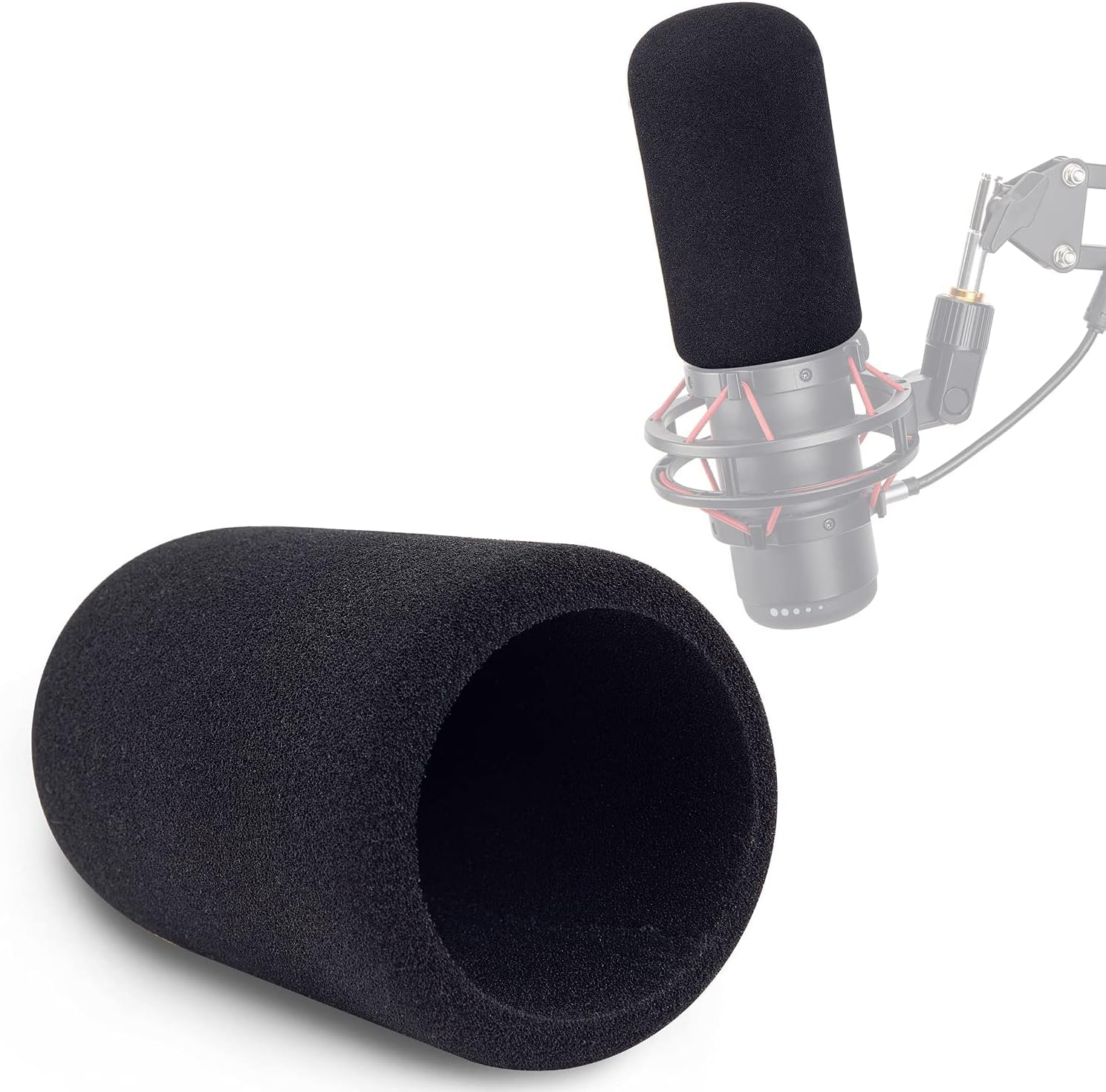 YOUSHARES Foam Covers for Quadcast, Windscreen Compatible with Hyperx Quadcast S Mic image number 5