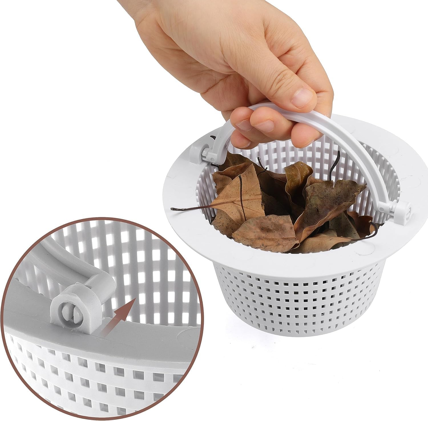 WADY 2 Pcs Skimmer Basket Pool Skimmer Swimming Pool Pump Basket Swimming Pool Filter Pool Supply Filter Basket for Pool Swimming Pool Accessory Pool Gadget Pool Basket (2) image number 5