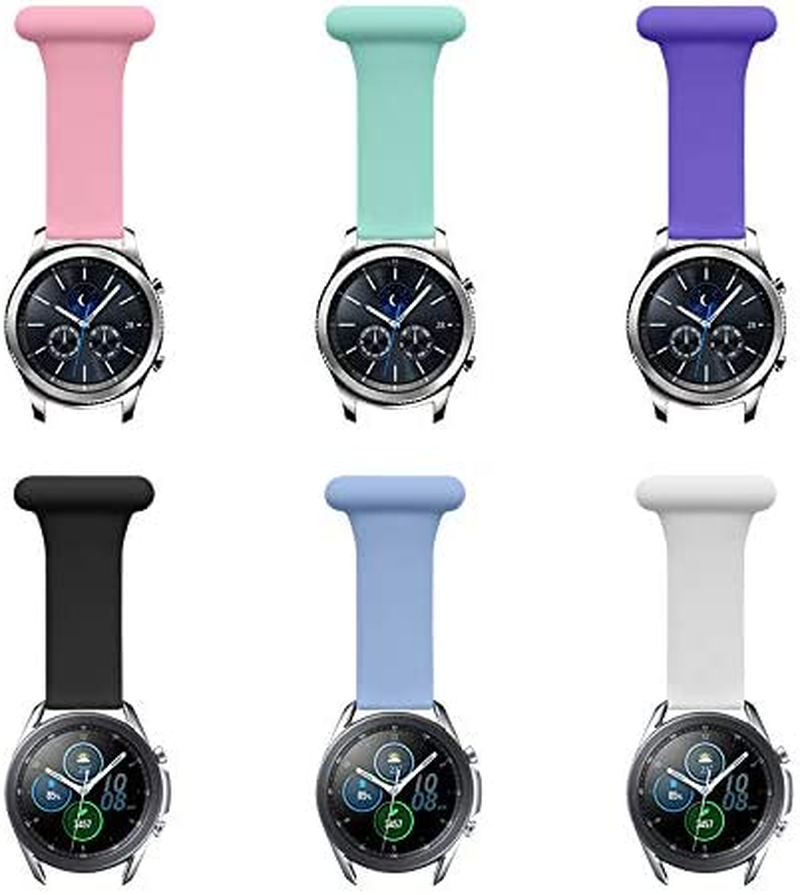 Fob for Samsung Galaxy Watch Fe,Watch 7/6 40Mm/44Mm,Watch 5 Pro 45Mm/Galaxy Watch 5/4/4 Classic,20Mm Soft Silicone Pin Fob Suitable for Nurses, Midwives, Doctors, Health Care Personnel, Hikers image number 3