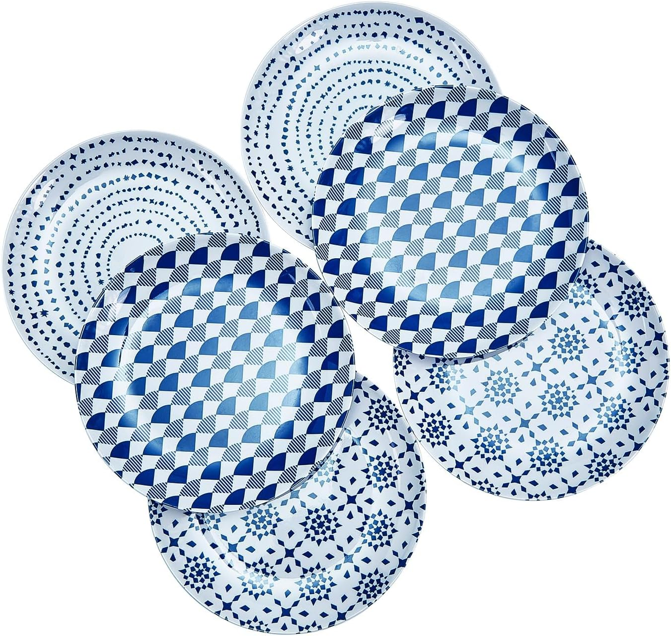 Zayton Melamine Dinner Plate 11 Inch Plastic Bread Outdoor Butter Plates Set Lightweight Shatter Proof Chip Resistant Camper RV Break-Resistant for Everyday Use image number 5